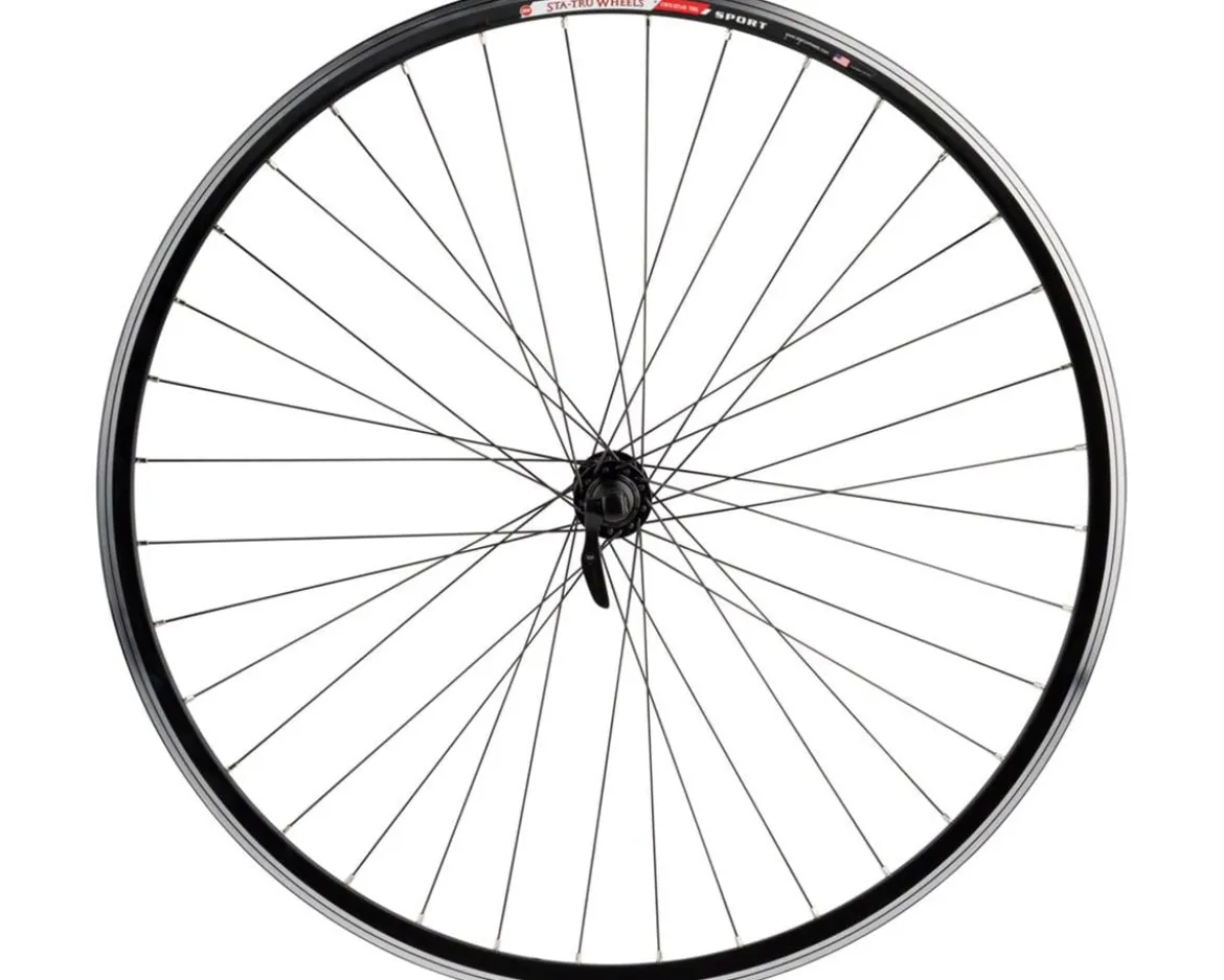 Sta-Tru Sport Rear Road Wheel (Black) (Shimano HG) (QR x 130mm) (700c)