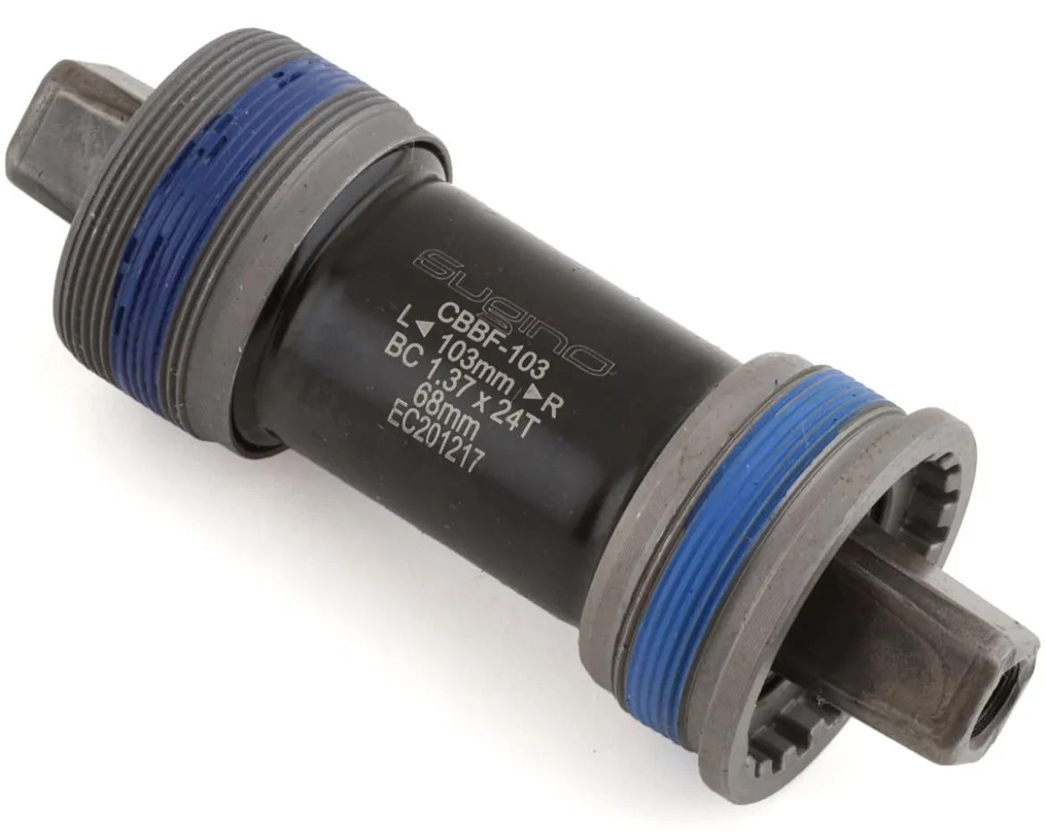 Sugino English Square Taper Cartridge Bottom Bracket (Silver) (BSA) (68mm) (103mm)