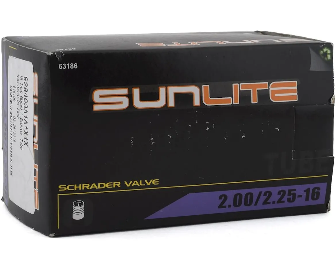 Sunlite 16" Moped/Scooter Tube (Schrader) (2.0 - 2.25") (32mm)