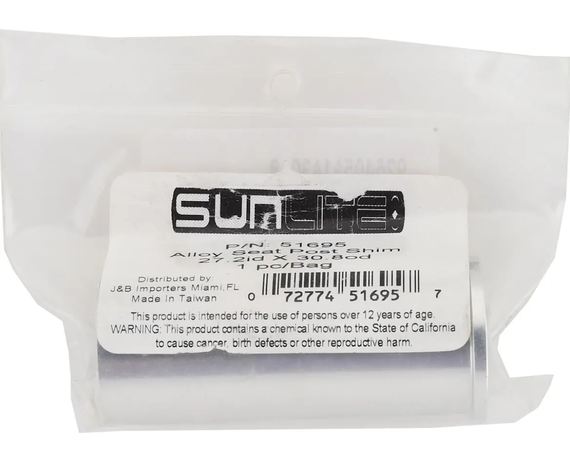 Sunlite Alloy Seatpost Shim (Silver) (27.2mm to 30.8mm)