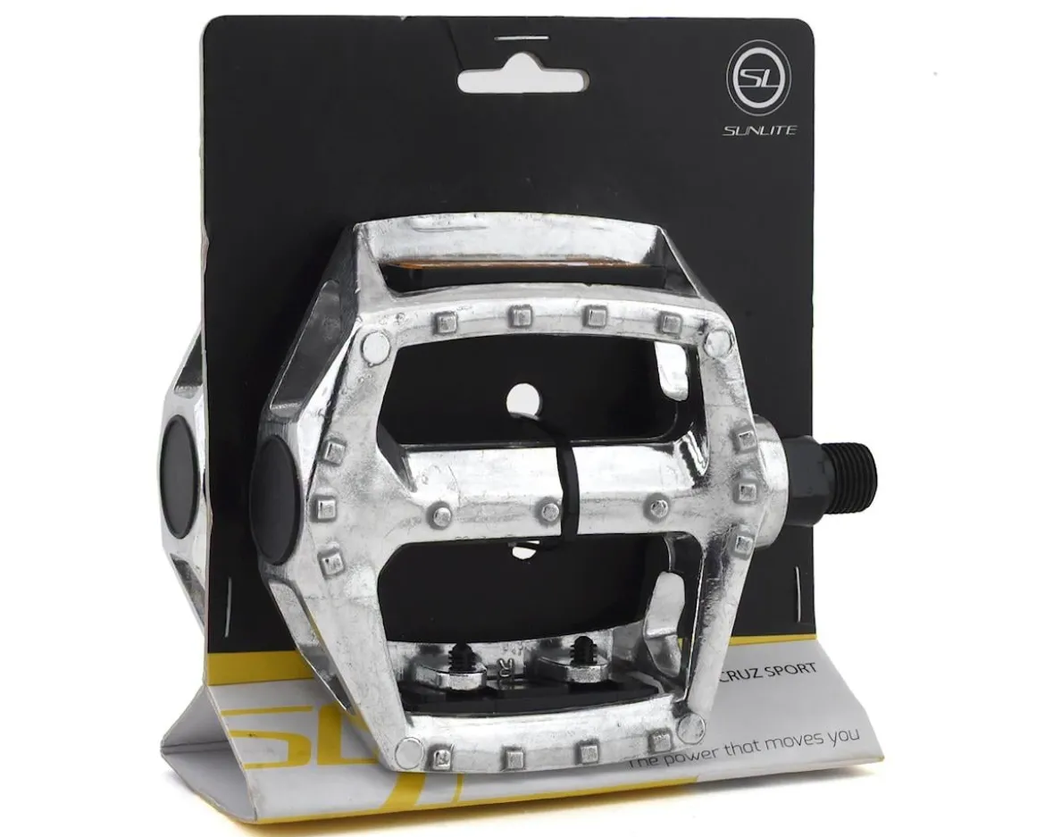 Sunlite MX Alloy Platform Pedals (Silver) (9/16")