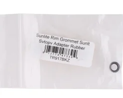Sunlite Schrader to Presta Valve Rubber Rim Grommet (Black) (1)