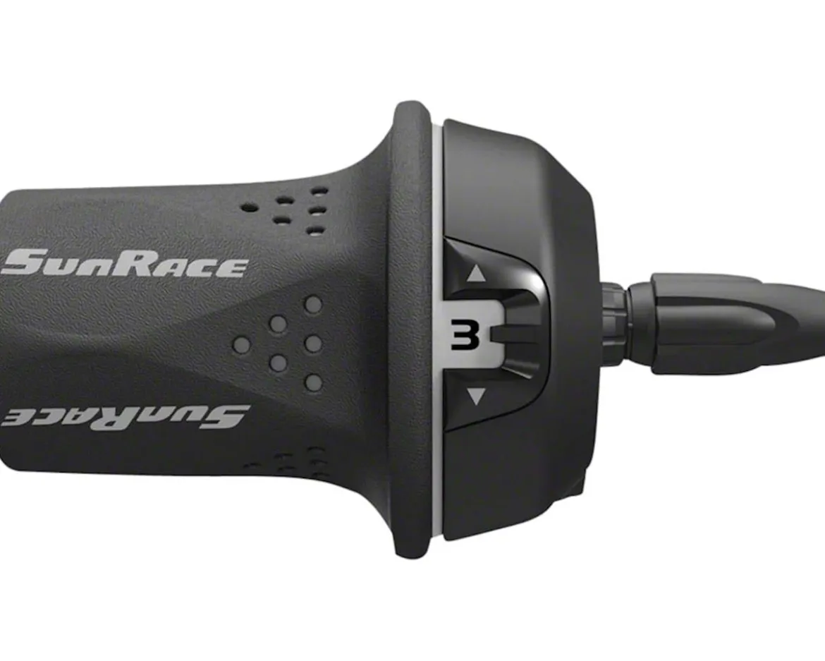 Sunrace M21 Twist Shifters (Black/Grey) (Left) (3x)