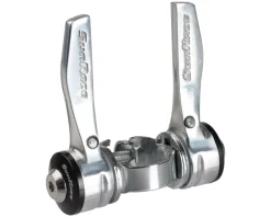 Sunrace SLR80 Clamp-On Shifters (Silver) (Pair) (2/3 x 8 Speed) (28.6mm Clamp)