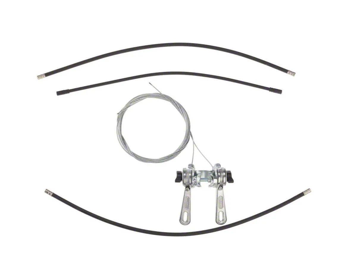 Sunrace SLR103 Stem Mount Friction Shifters (Silver) (Pair) (2/3 x 6/7/8 Speed) (22.2mm Clamp)