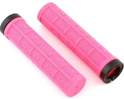 Supacaz Grizips Lock-On Grips (Neon Pink)
