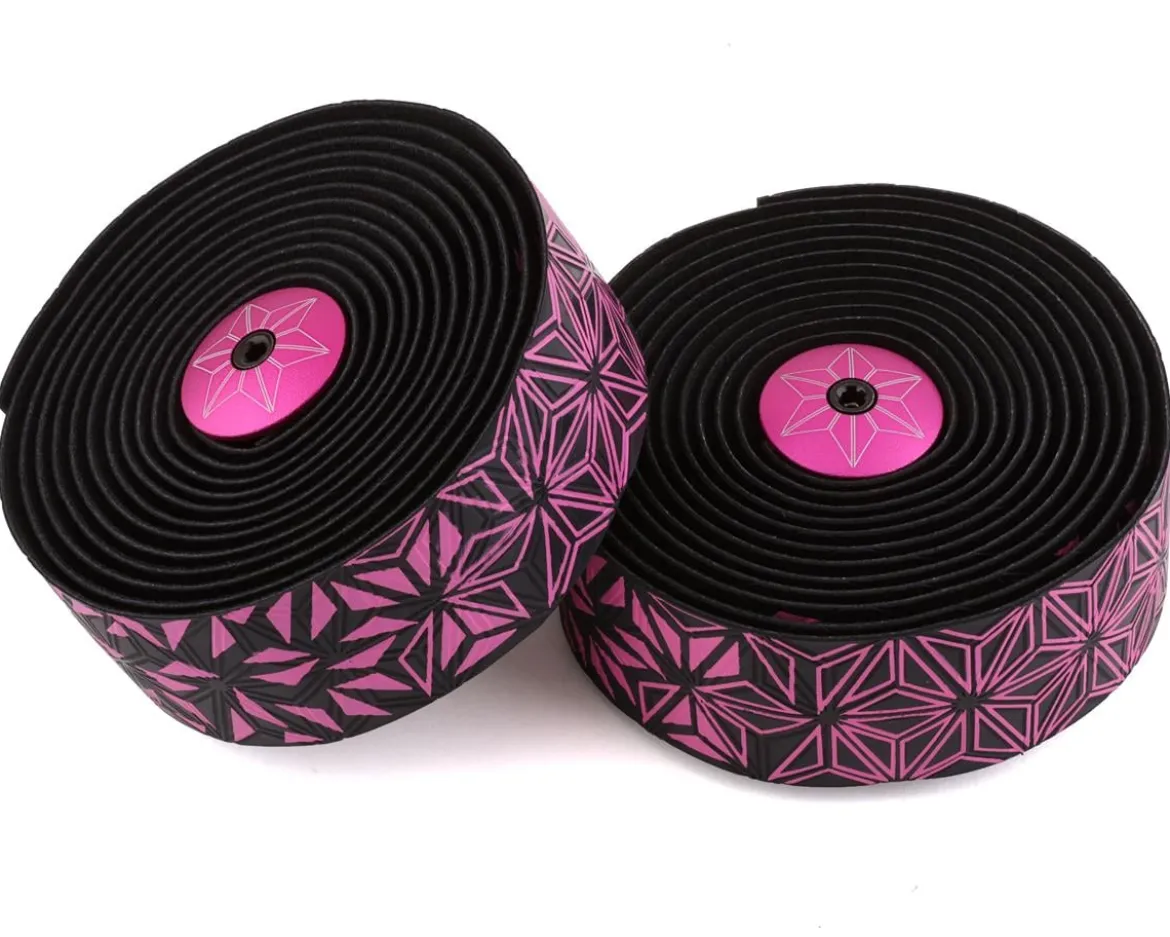 Supacaz Super Sticky Kush Handlebar Tape (Neon Pink) (Star Fade)