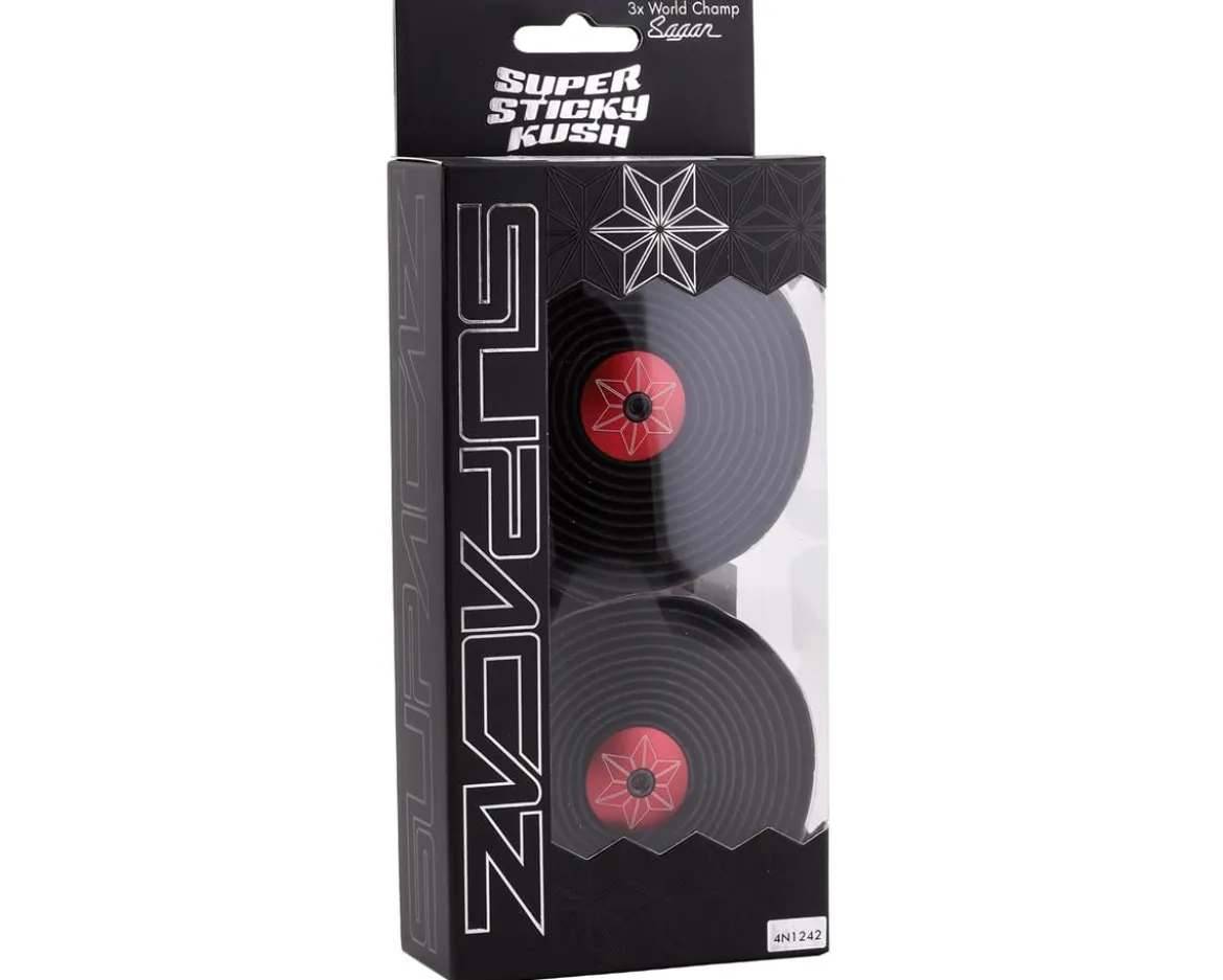 Supacaz Super Sticky Kush Handlebar Tape (Red) (Star Fade)