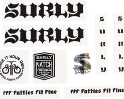 Surly Born to Lose Decal Set (Black)