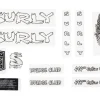 Surly Bridge Club Frame Decal Set (White w/ Mushrooms)