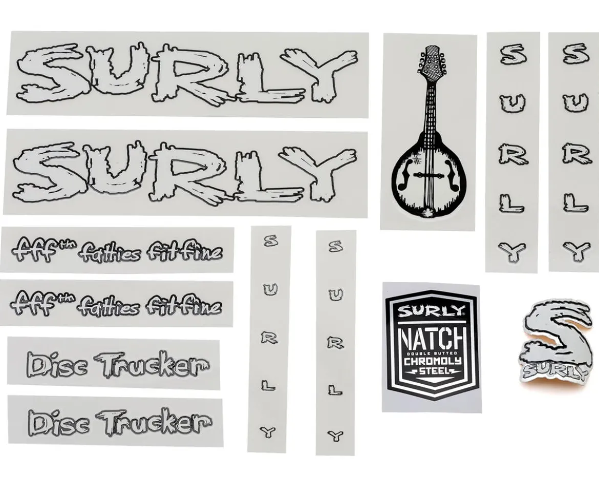 Surly Disc Trucker Decal Set (White)