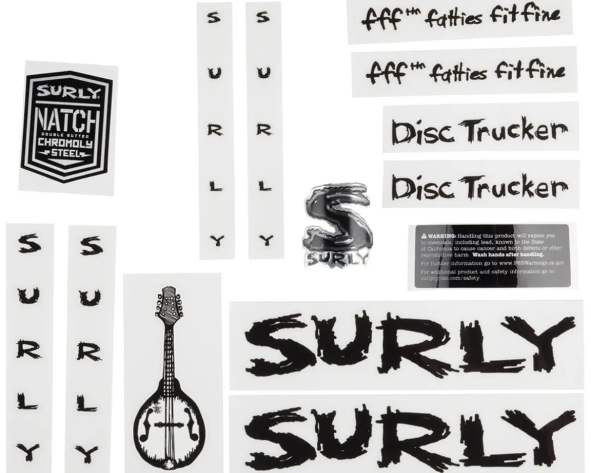 Surly Disc Trucker Decal Set (Black)