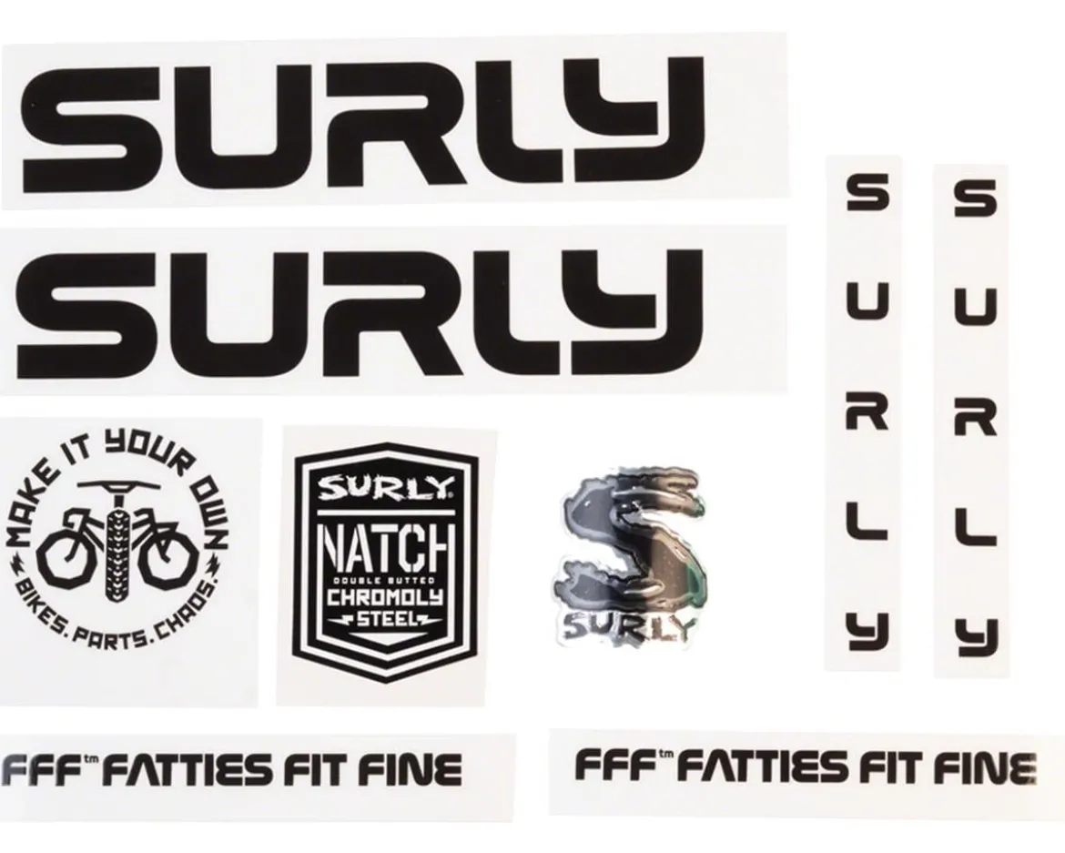 Surly Intergalactic Decal Set (Black)