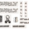 Surly Karate Monkey Frame Decal Set (Metallic Silver)