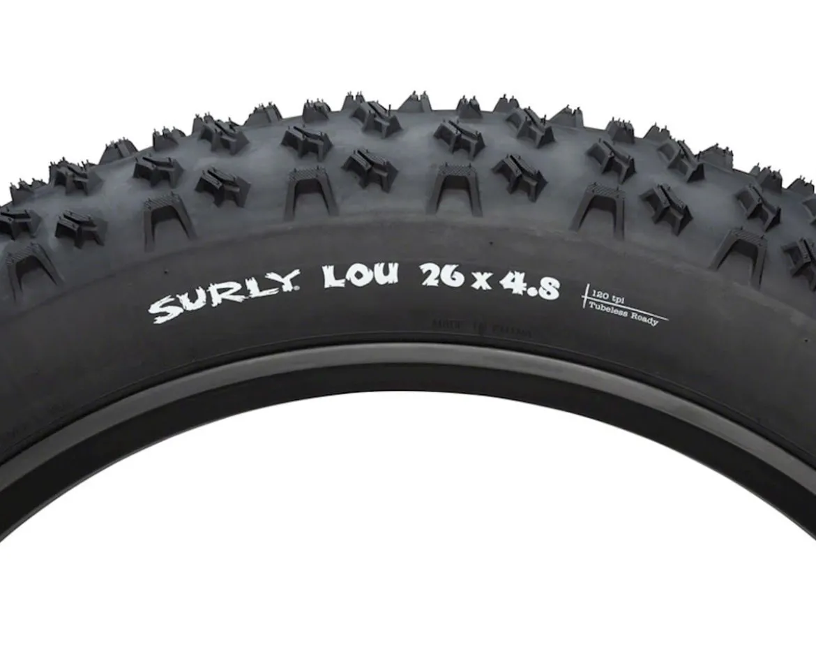 Surly Lou Tubeless Fat Bike Tire (Black) (Rear) (26") (4.8")