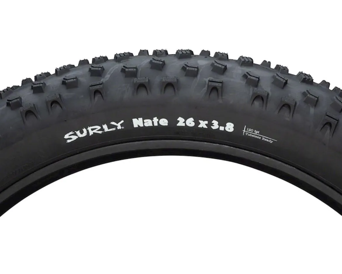 Surly Nate Tubeless Fat Bike Tire (Black) (26") (3.8") (120tpi)