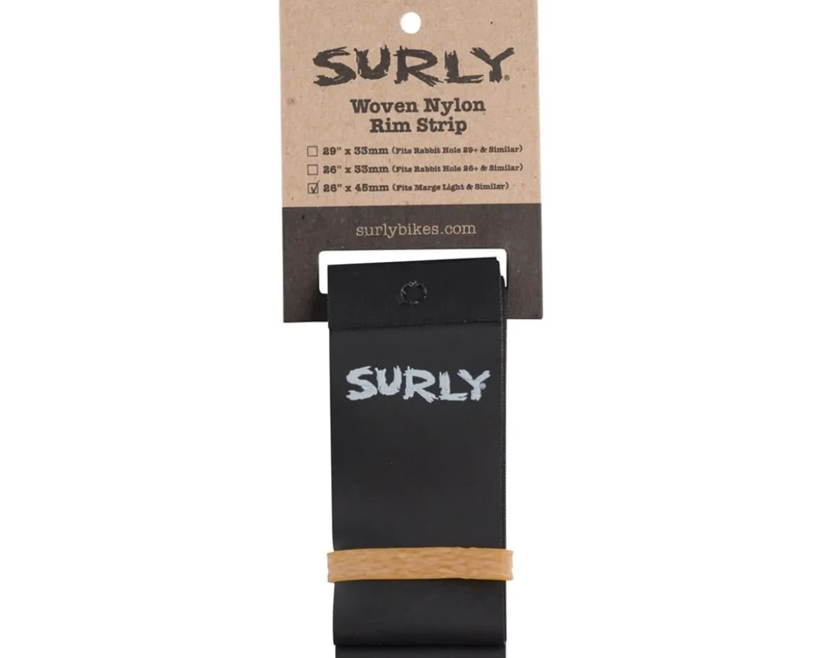 Surly Nylon Rim Strip (Black) (26") (45mm) (For Marge Lite/Rolling Darryl)