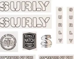 Surly Overspray Decal Set (White)