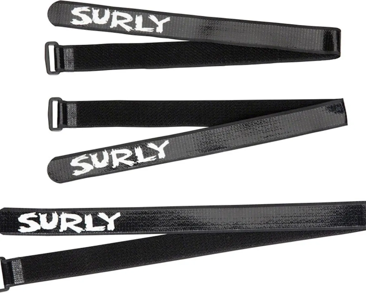 Surly Whip Lash Gear Strap Multi-Pack (Black)