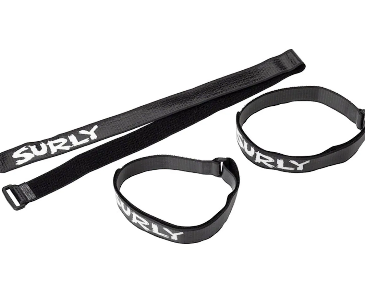 Surly Whip Lash Gear Strap Multi-Pack (Black)