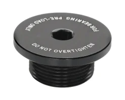 Surly Bearing Pre-Load Cap Black Non-Drive Crank Bolt (Black)