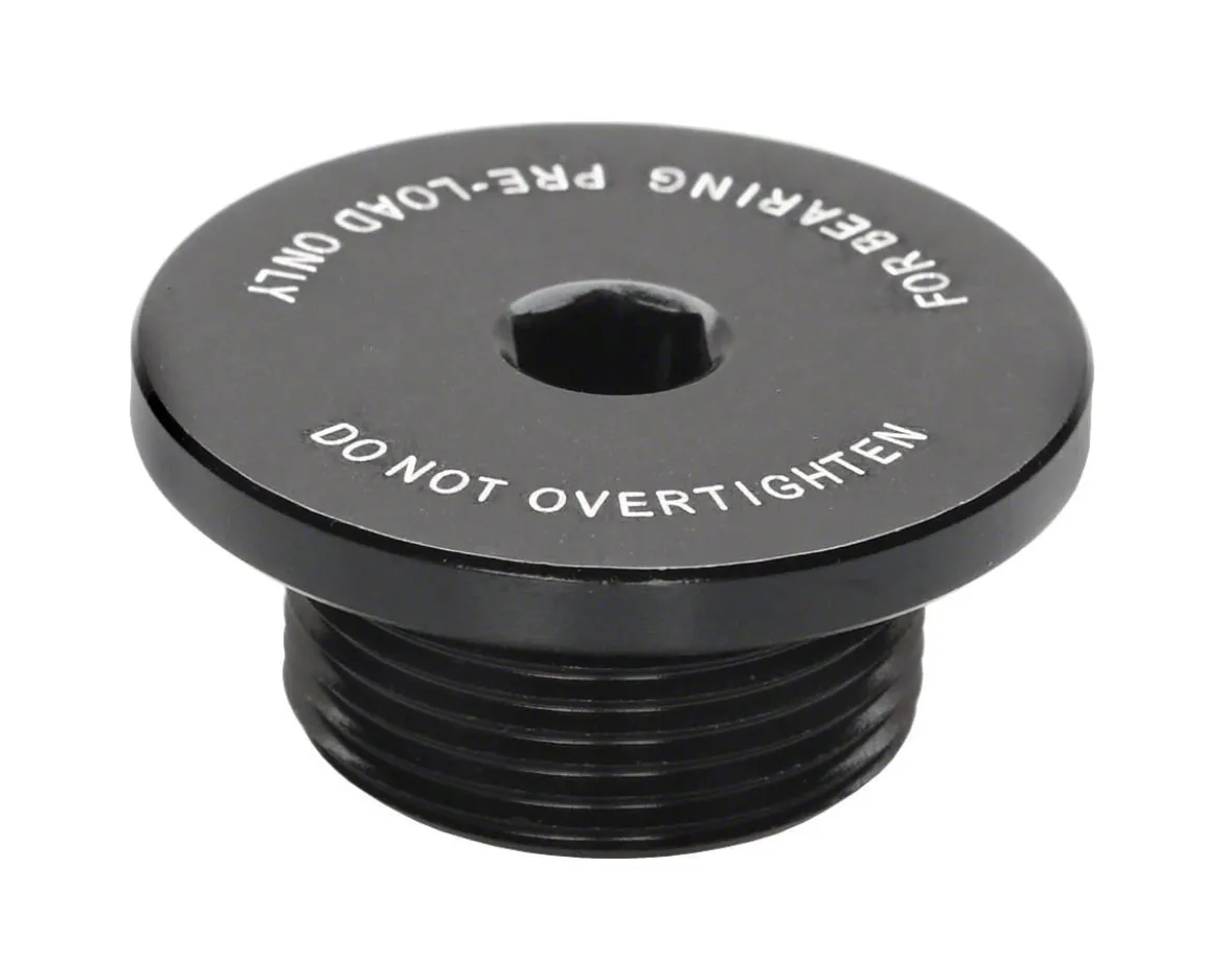 Surly Bearing Pre-Load Cap Black Non-Drive Crank Bolt (Black)