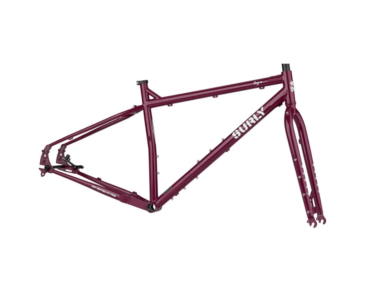 Surly Ogre 29" Steel Frameset (Fermented Plum) (M)