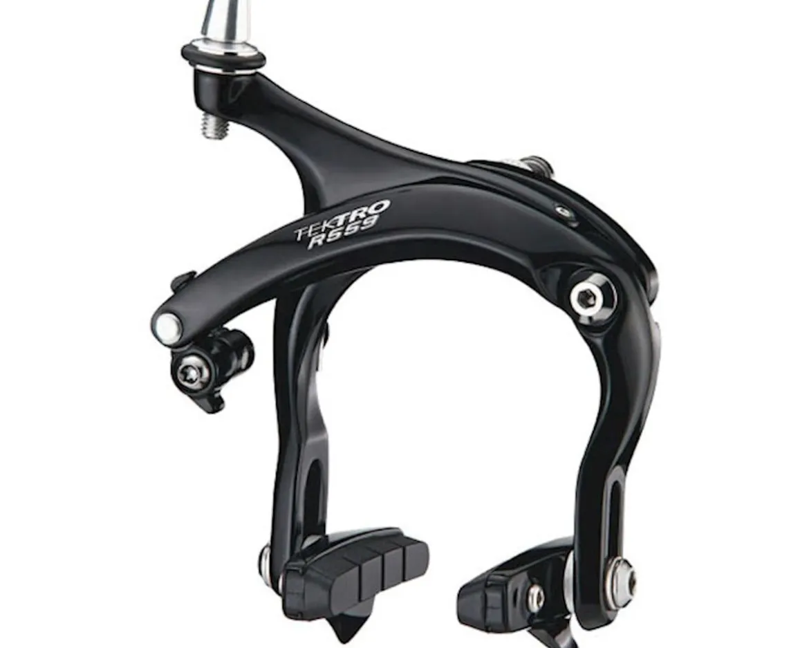 Tektro R559 Long Reach Road Brake Calipers (Black) (55-73mm) (Pair) (Recessed Nut Mount)