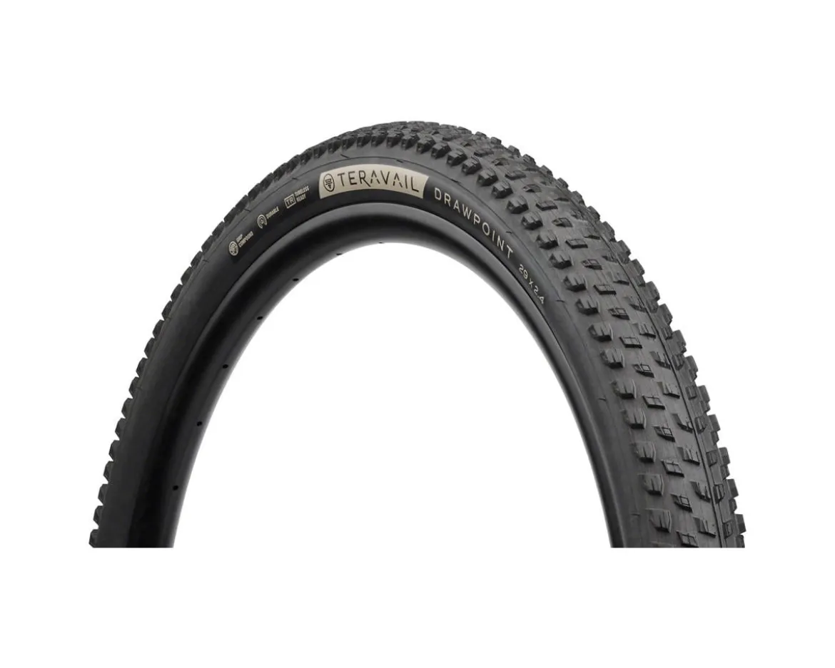 Teravail Drawpoint Tire (Black) (Tubeless) (29") (2.4") (Durable) (Grip Compound)
