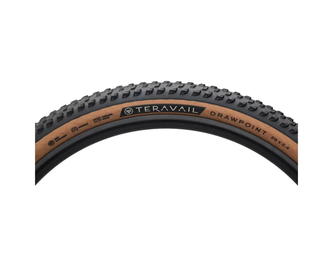 Teravail Drawpoint Tire (Tan) (Tubeless) (29") (2.4") (Durable) (Grip Compound)