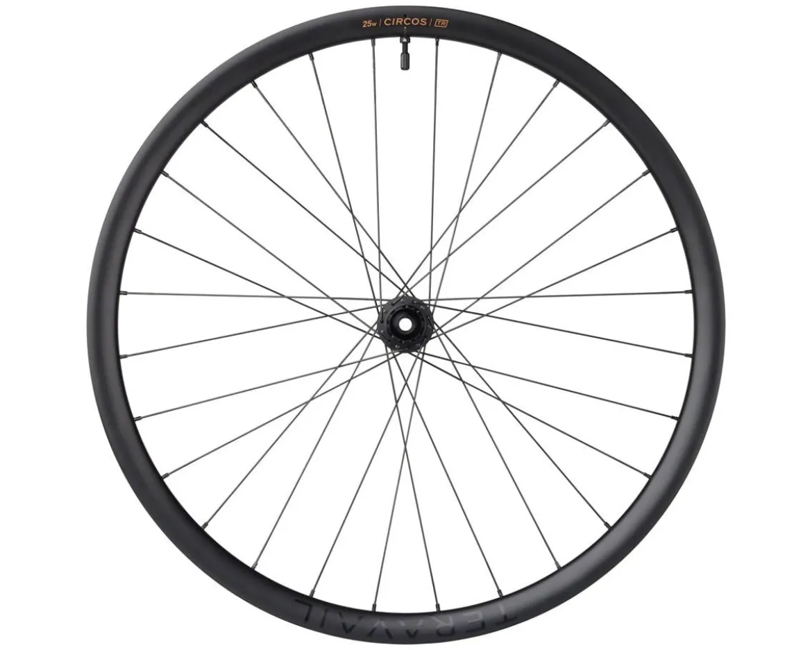 Teravail Circos Carbon Gravel Wheel (Matte Black) (Shimano HG 11/12) (Rear) (12 x 142mm) (700c) (Centerlock) (Tubeless)