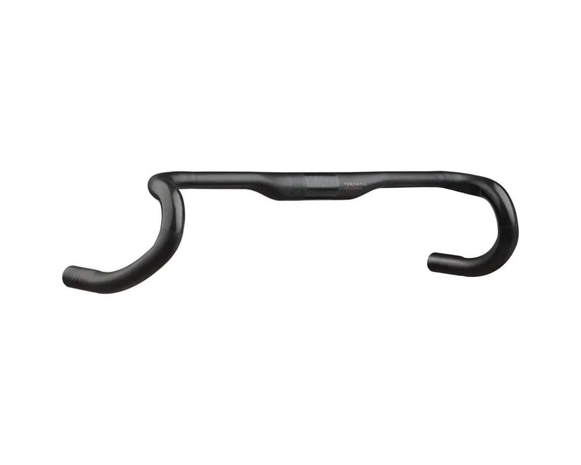 Teravail Feldspar Carbon Drop Handlebar (Black) (40cm) (31.8mm Clamp)