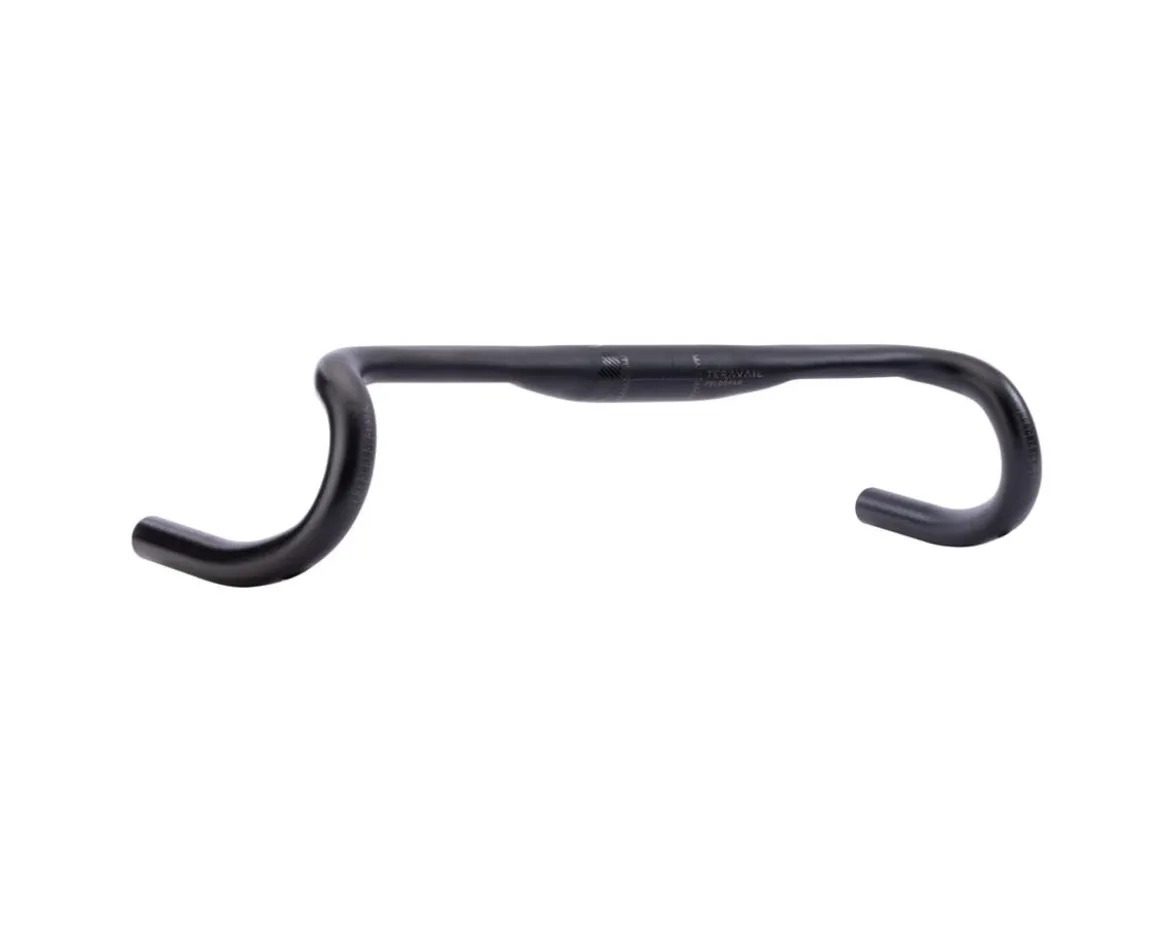 Teravail Feldspar Drop Handlebar (Black) (Aluminum) (40cm) (31.8mm Clamp)