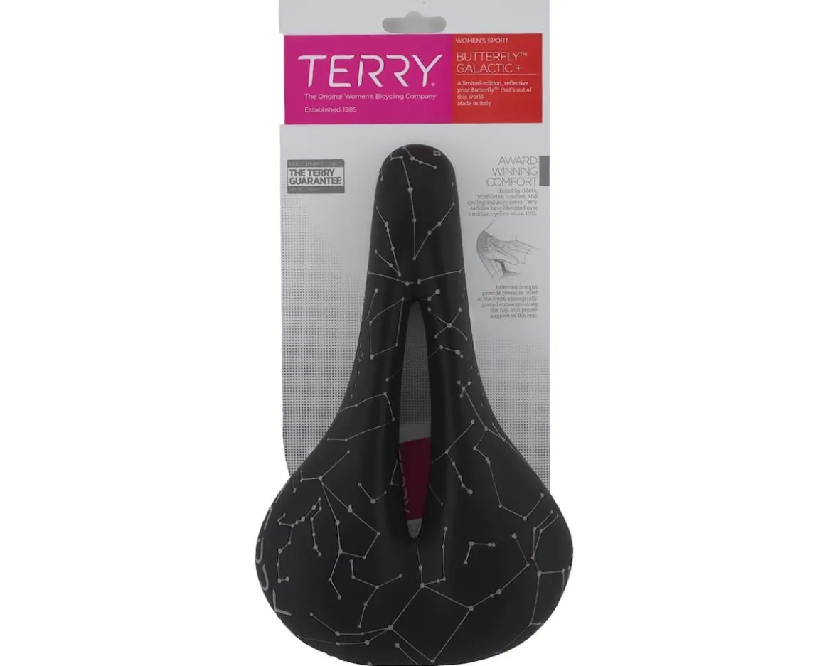 Terry Butterfly Galactic+ Women's Saddle (Black Night) (Manganese Rails) (155mm)
