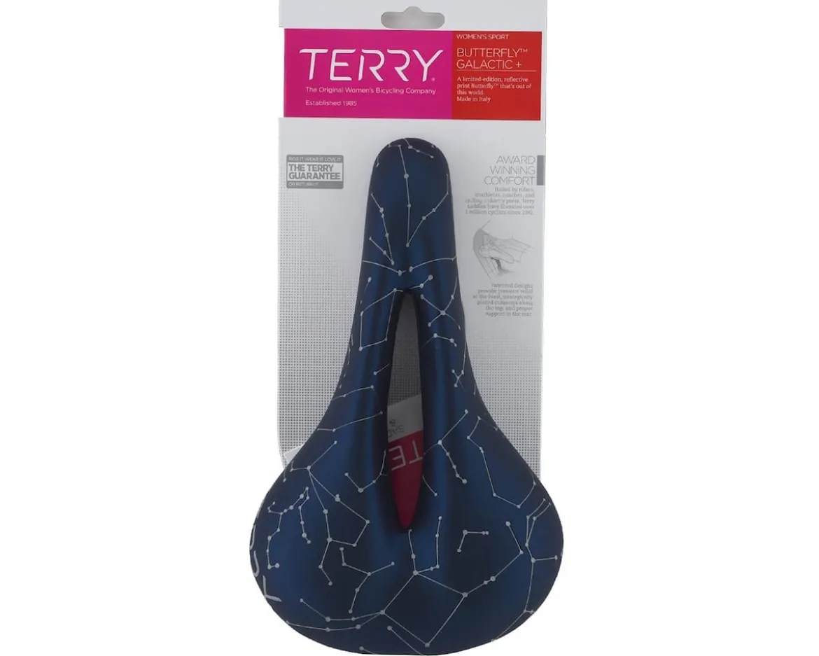 Terry Butterfly Galactic+ Women's Saddle (Night Sky) (Manganese Rails) (155mm)
