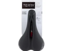 Terry Cite Y Gel Italia Saddle (Black TEX) (Steel Rails) (165mm)