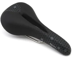 Terry Fly Ti Gel Men's Saddle (Black/Grey) (TI-316 Rails) (140mm)