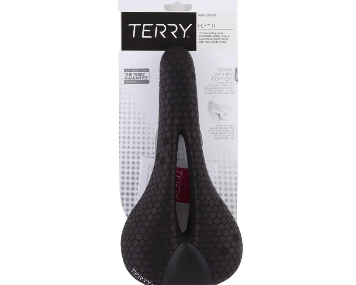 Terry Fly Ti Men's Saddle (Black) (TI-316 Rails) (140mm)
