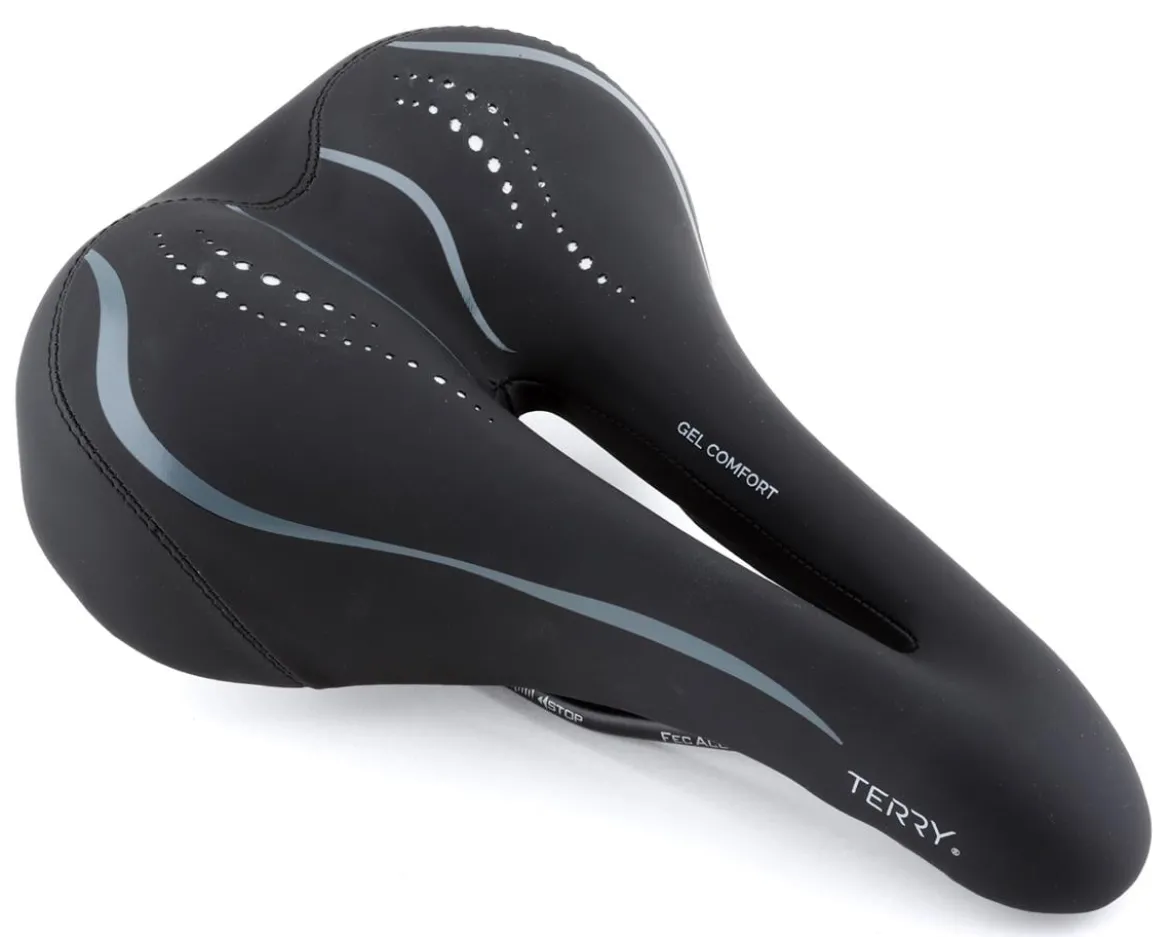 Terry Liberator X Gel Italia Saddle (Black) (Steel Rails) (163mm)