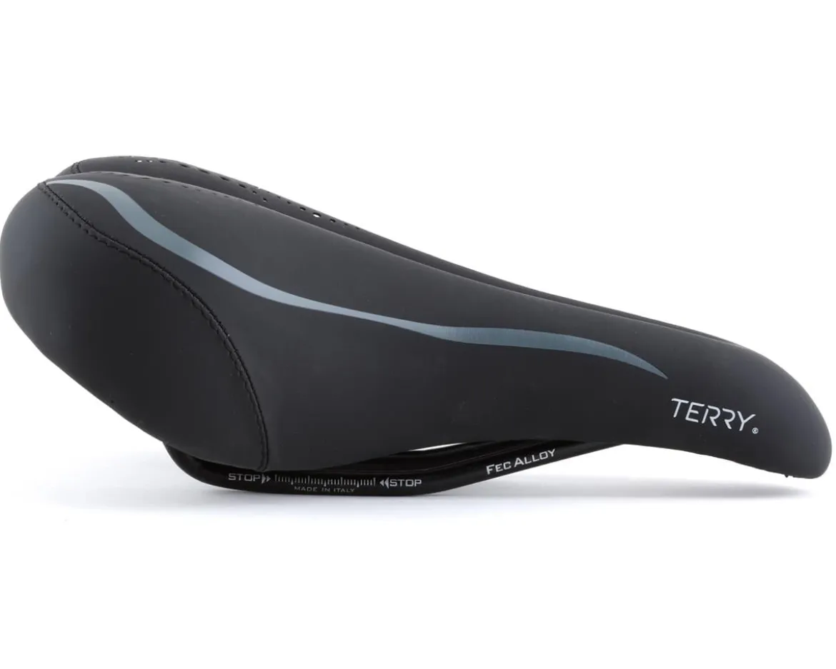 Terry Liberator X Gel Italia Saddle (Black) (Steel Rails) (163mm)