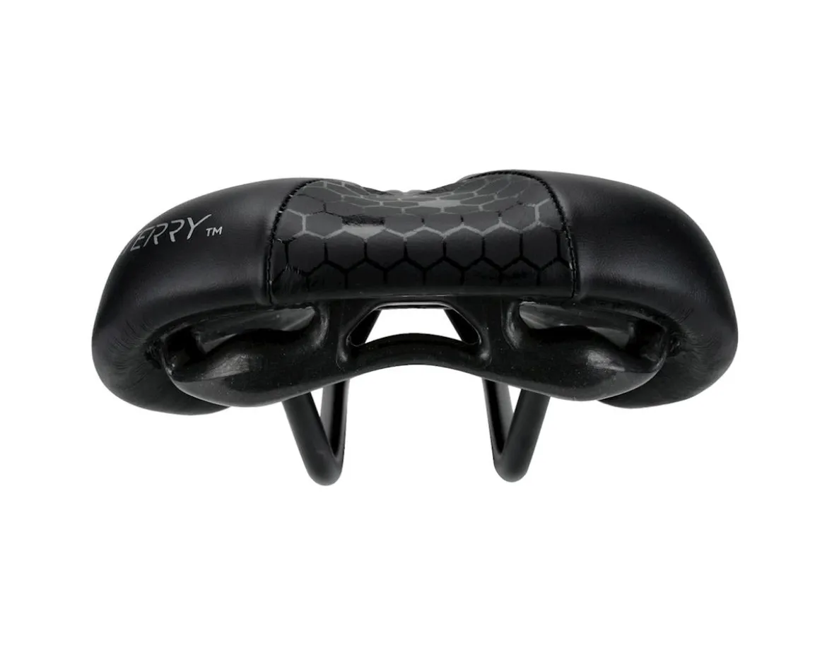 Terry Men's Fly Chromoly Saddle (Black) (FeC Alloy Rails) (140mm)