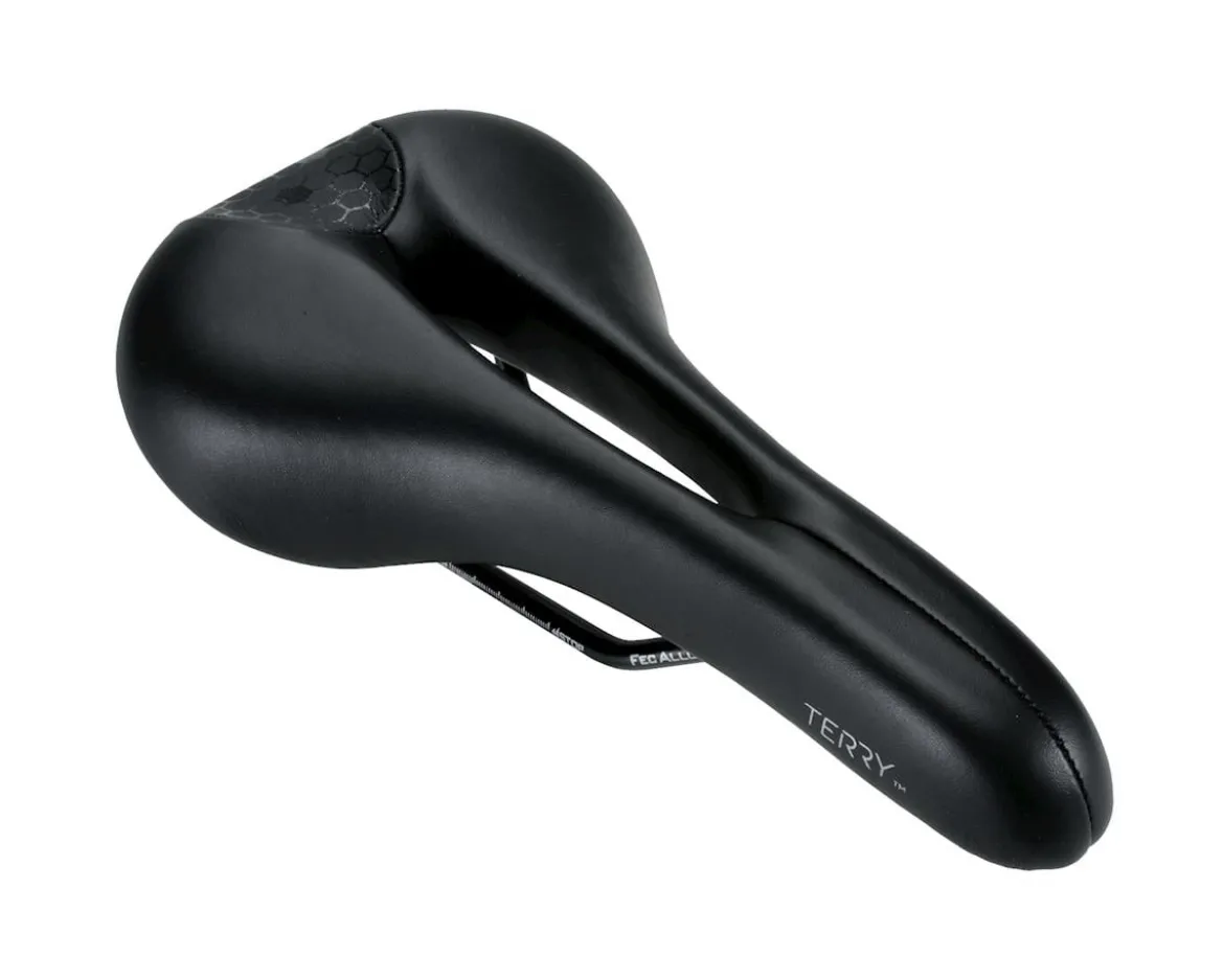 Terry Men's Fly Chromoly Saddle (Black) (FeC Alloy Rails) (140mm)