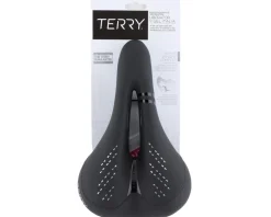 Terry Men's Liberator Y Gel Italia Saddle (Black) (Steel Rails) (173mm)