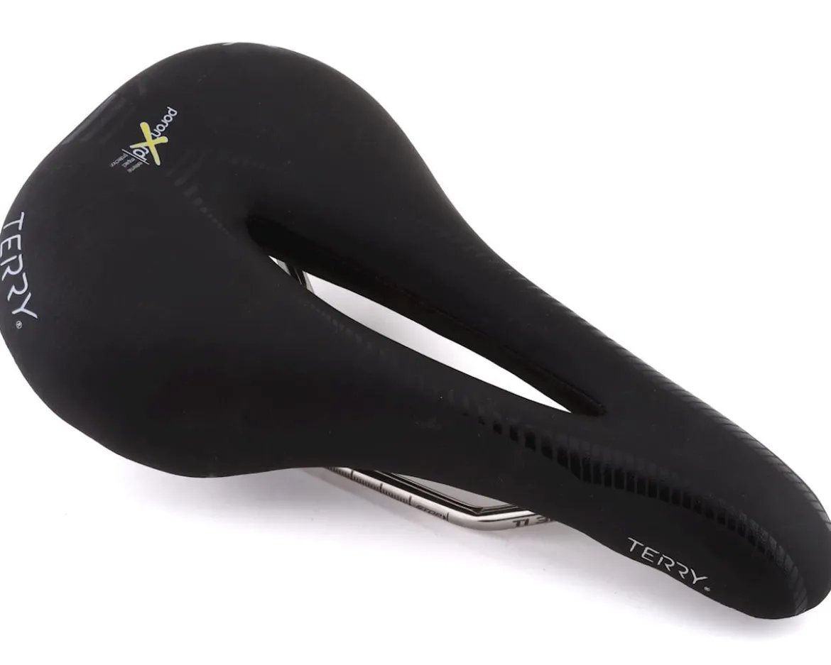Terry Women's Butterfly Century Saddle (Black) (Titanium Rails) (152mm)