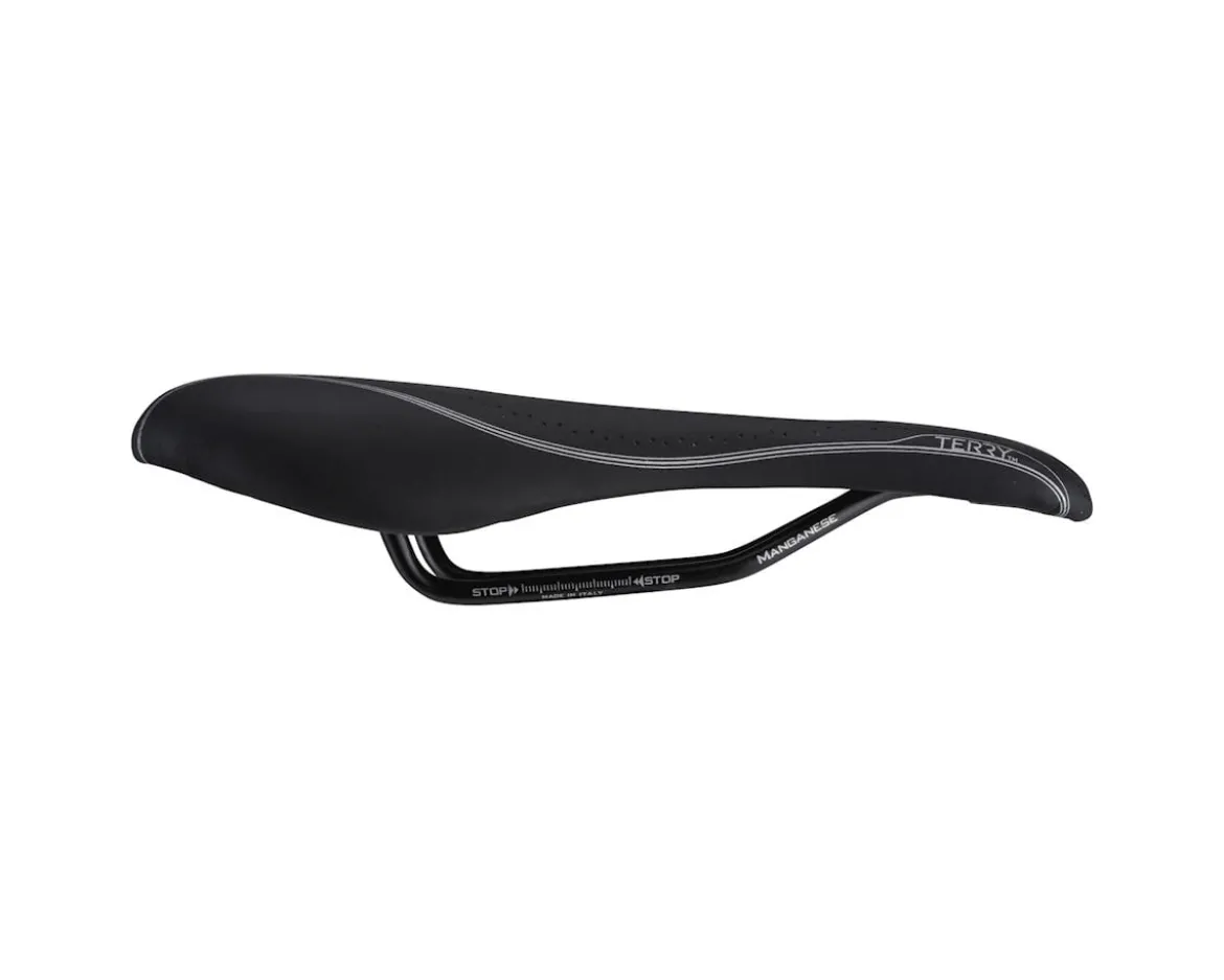 Terry Women's FLX Gel Saddle (Black) (Manganese Rails) (142mm)