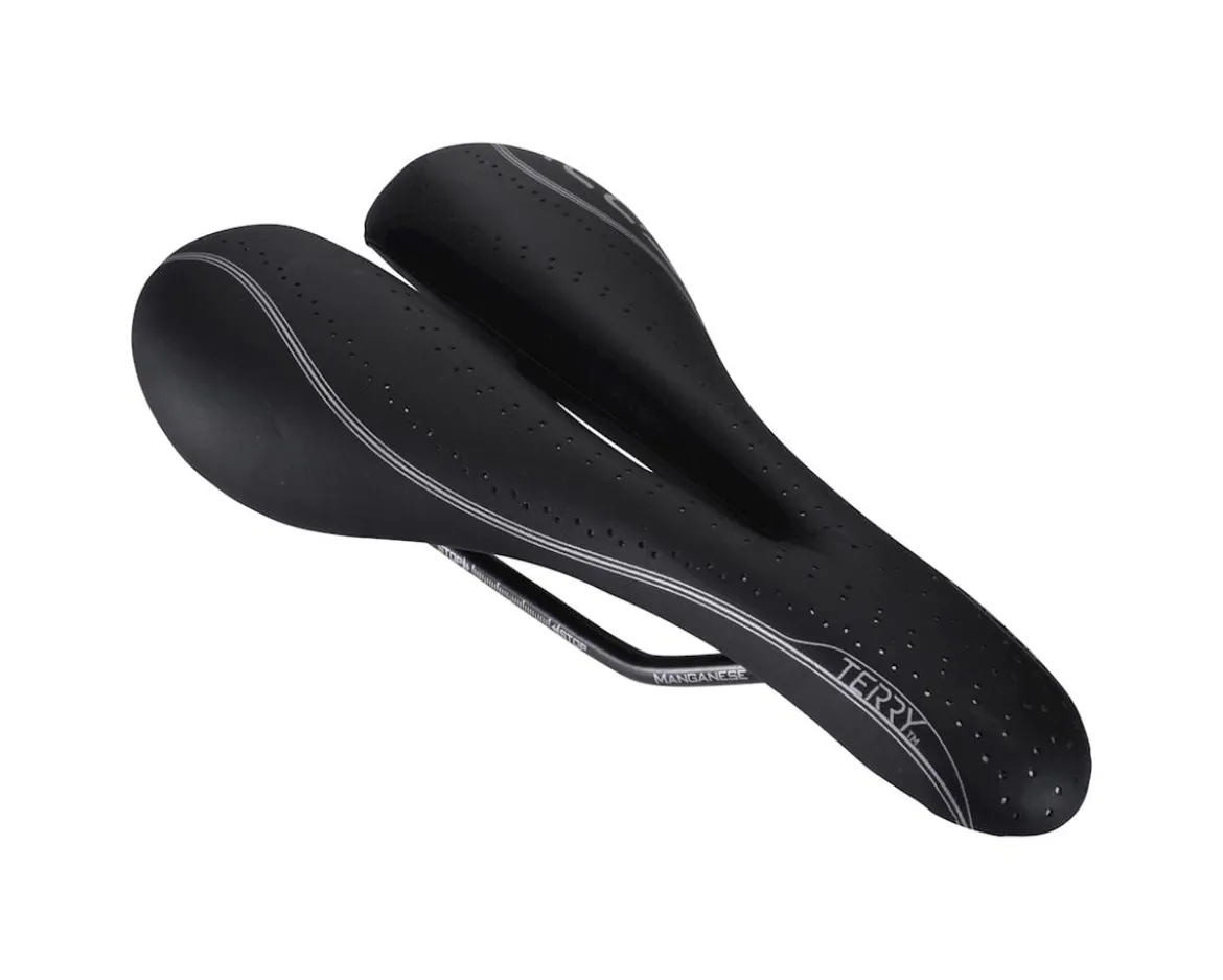 Terry Women's FLX Gel Saddle (Black) (Manganese Rails) (142mm)