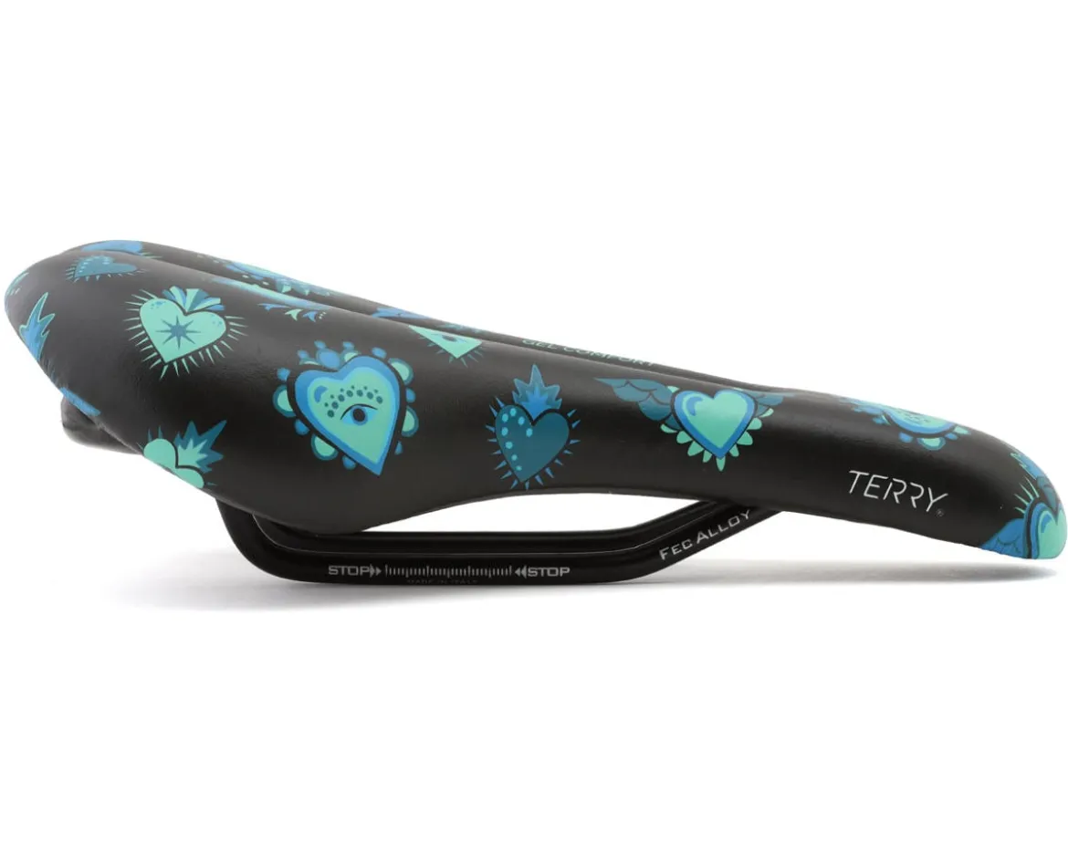 Terry Women's Topo Gel Saddle (Milagro Noche) (FeC Alloy Rails) (150mm)