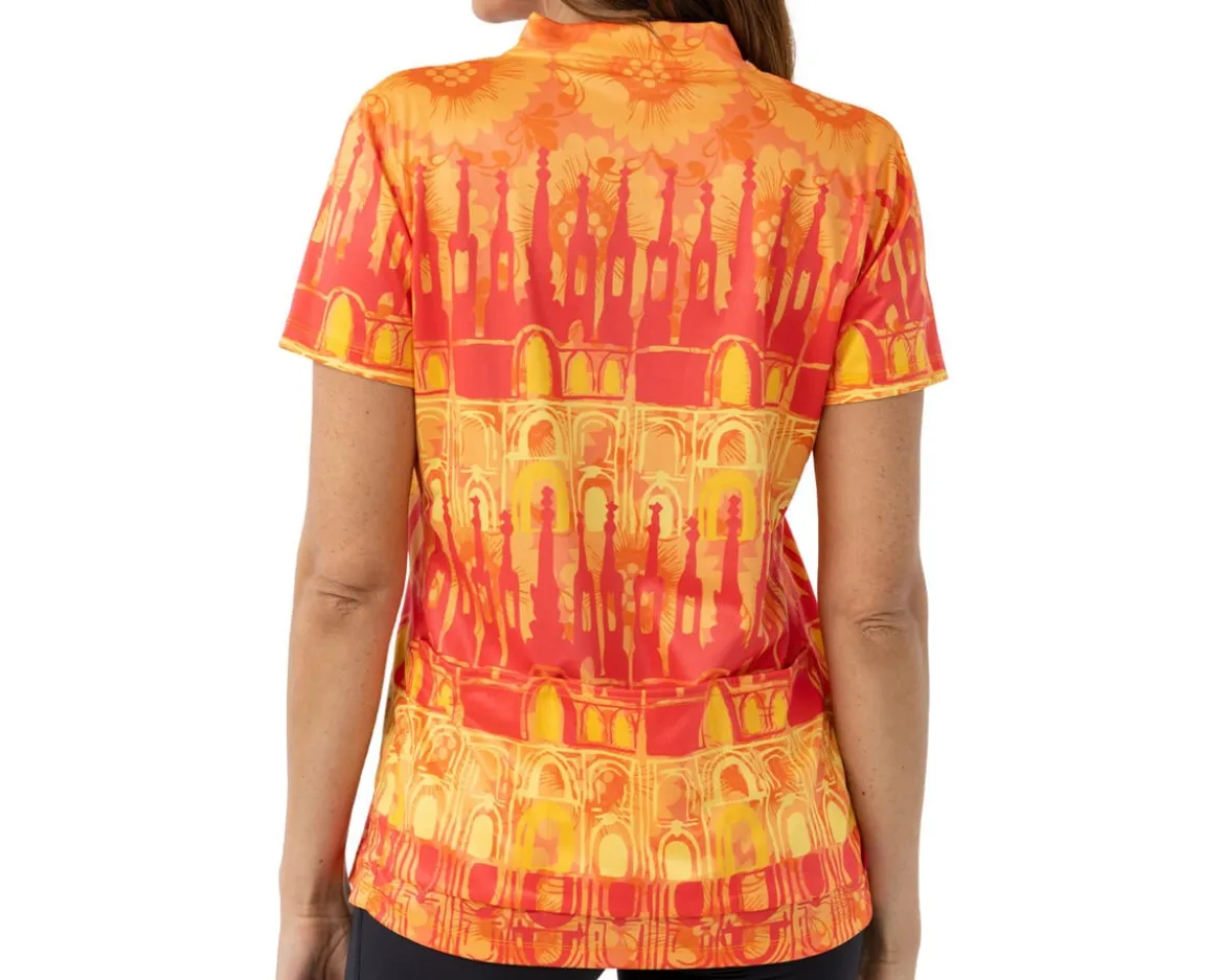 Terry Women's Actif Short Sleeve Jersey (Barcelona Sunset) (S)