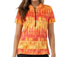 Terry Women's Actif Short Sleeve Jersey (Barcelona Sunset) (S)