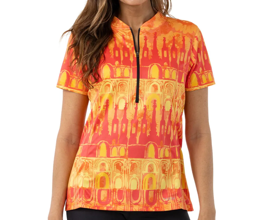Terry Women's Actif Short Sleeve Jersey (Barcelona Sunset) (S)